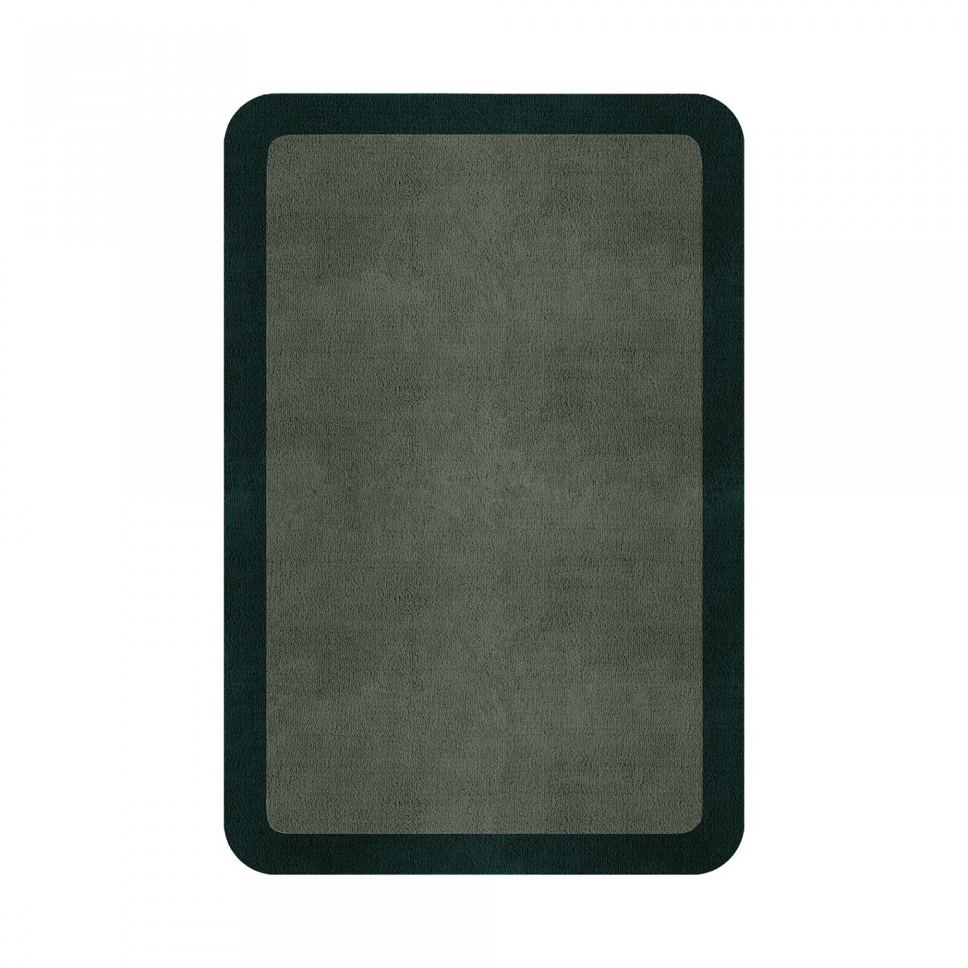 BORDER ATELIER SAGE GREEN ROUNDED EDGE AREA RUG