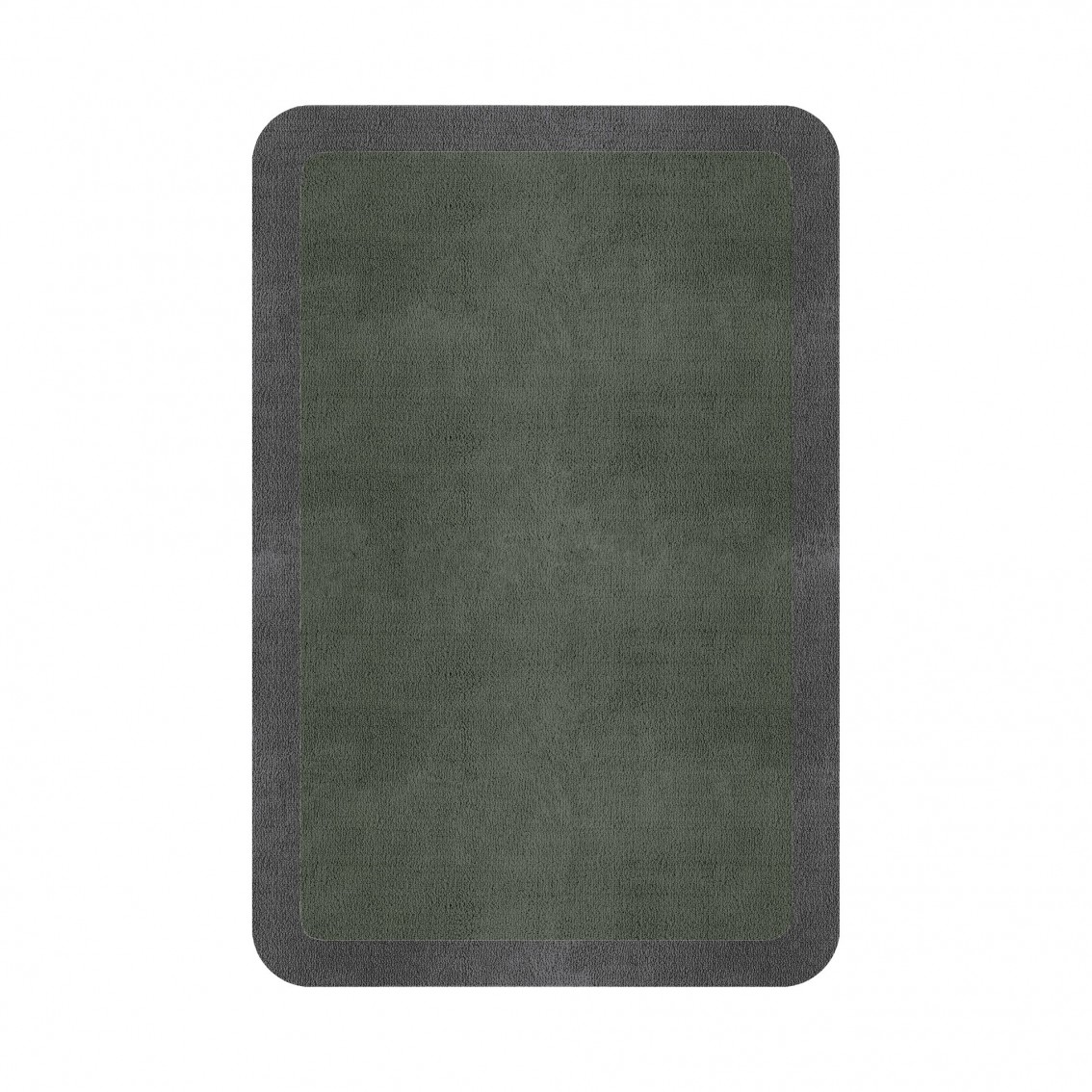 BORDER ATELIER SAGE GREEN ROUNDED EDGE AREA RUG BORDER ATELIER SAGE GREEN ROUNDED EDGE AREA RUG