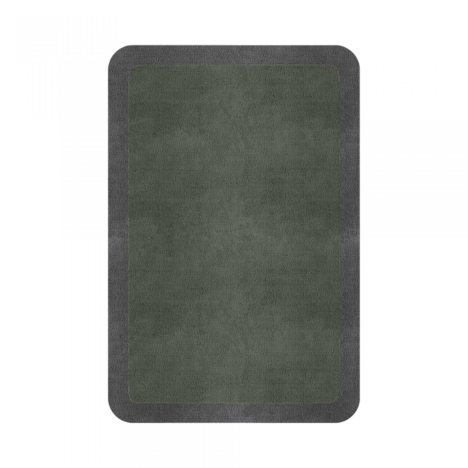 BORDER ATELIER SAGE GREEN ROUNDED EDGE AREA RUG