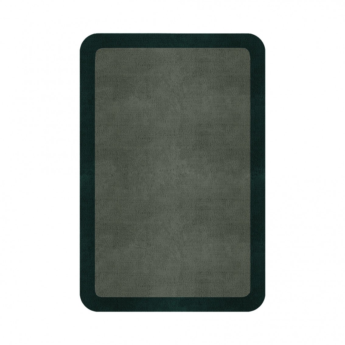 BORDER ATELIER SAGE GREEN ROUNDED EDGE AREA RUG BORDER ATELIER SAGE GREEN ROUNDED EDGE AREA RUG