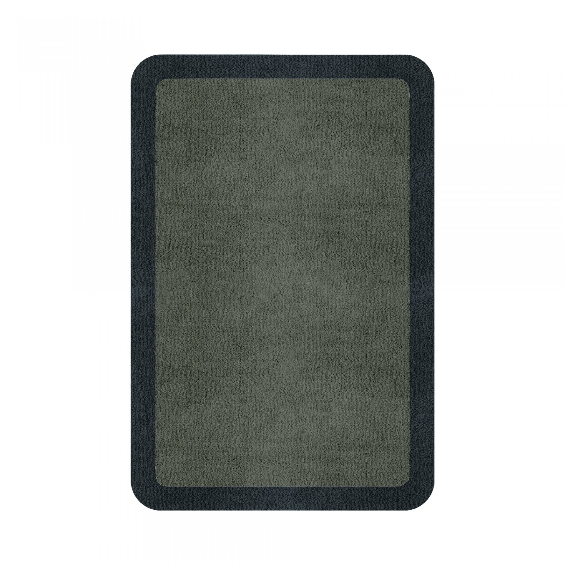BORDER ATELIER SAGE GREEN ROUNDED EDGE AREA RUG
