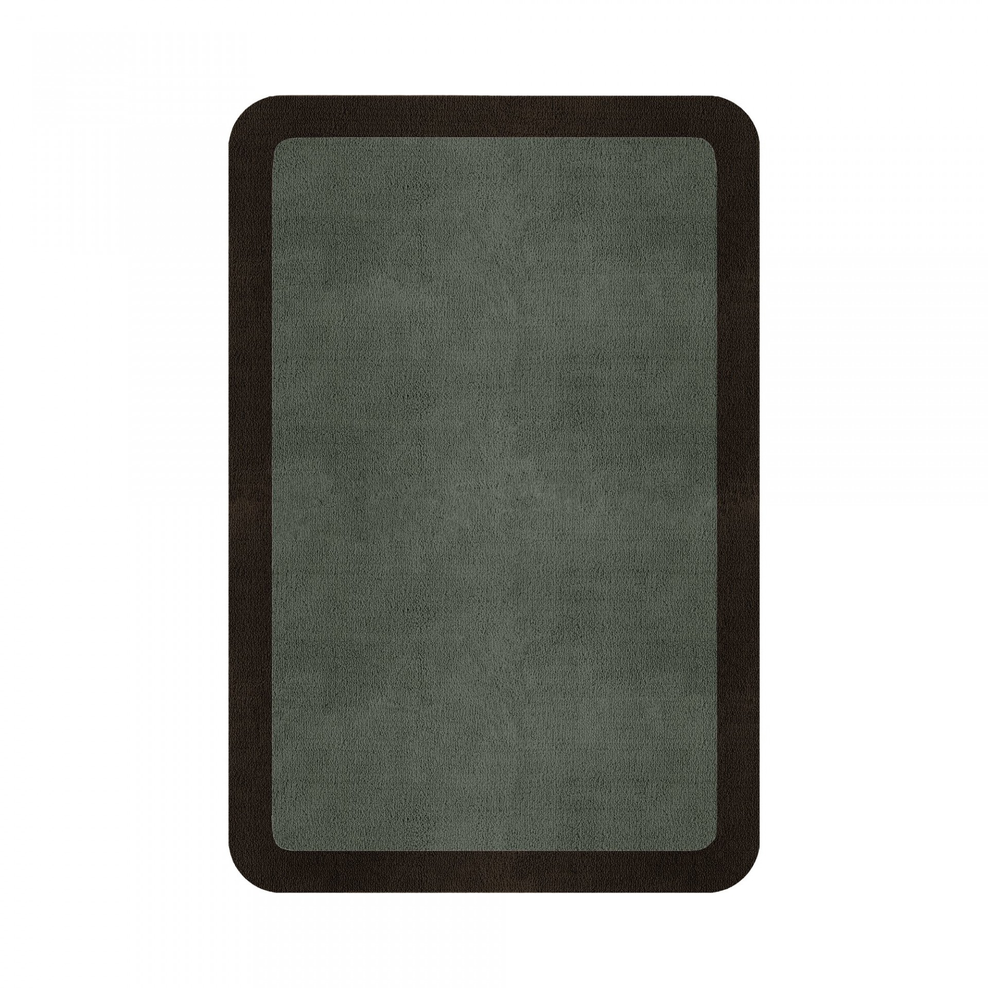 BORDER ATELIER SAGE GREEN ROUNDED EDGE AREA RUG