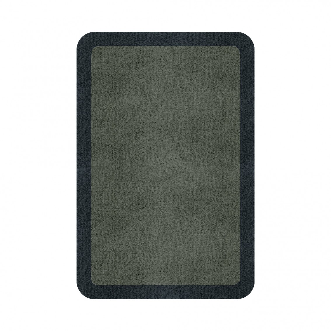 BORDER ATELIER SAGE GREEN ROUNDED EDGE AREA RUG