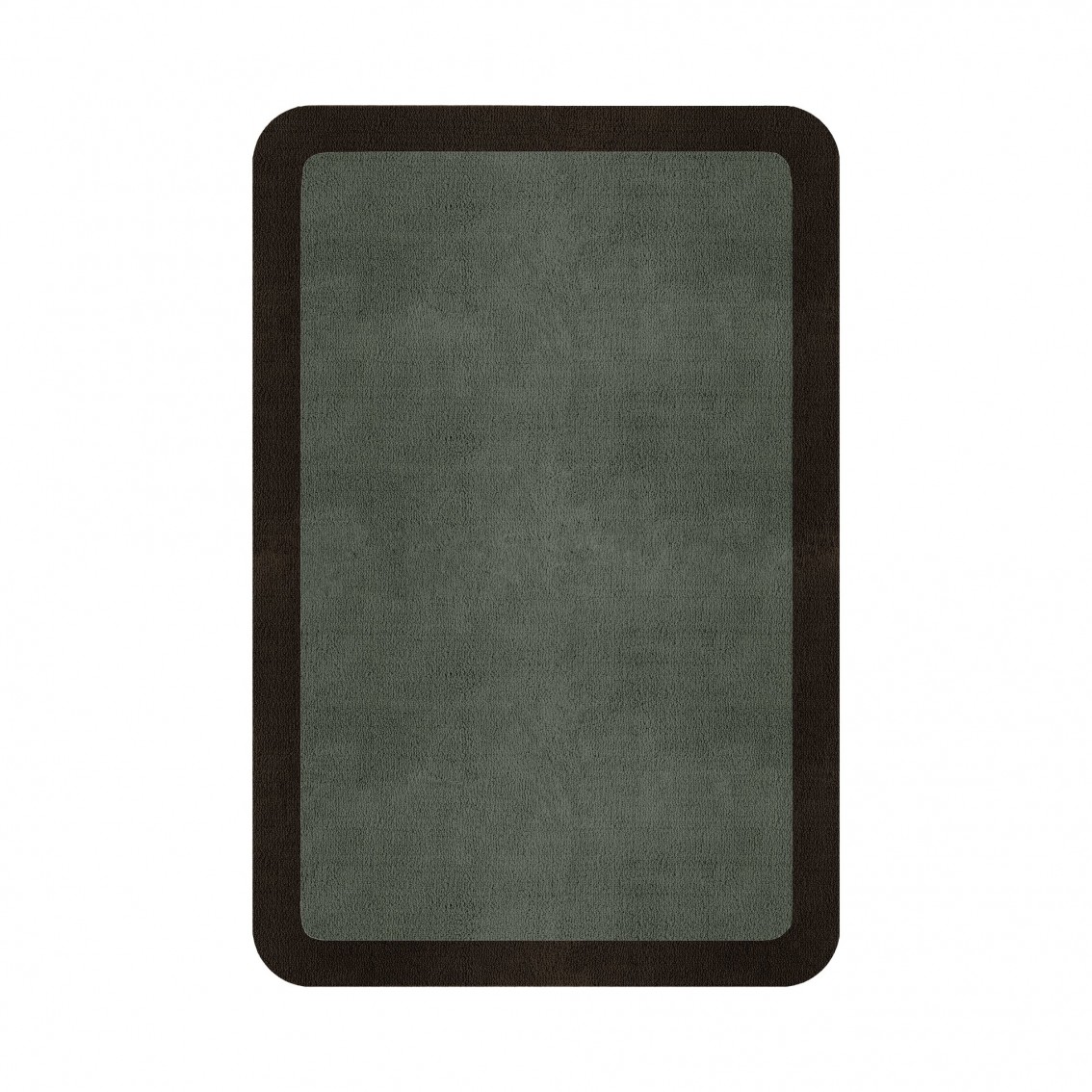 BORDER ATELIER SAGE GREEN ROUNDED EDGE AREA RUG BORDER ATELIER SAGE GREEN ROUNDED EDGE AREA RUG
