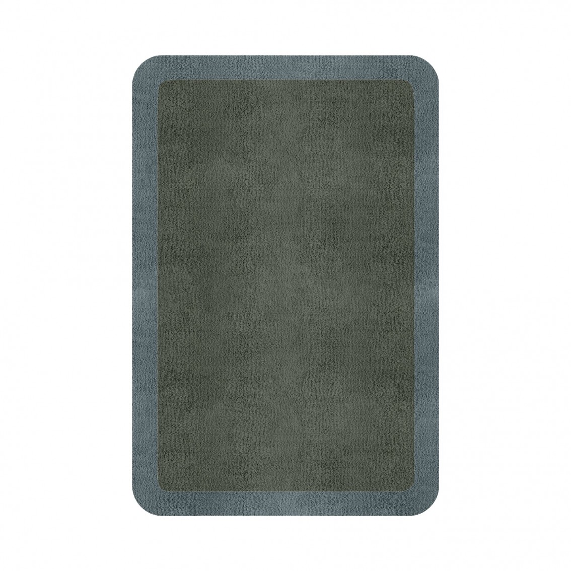 BORDER ATELIER SAGE GREEN ROUNDED EDGE AREA RUG BORDER ATELIER SAGE GREEN ROUNDED EDGE AREA RUG