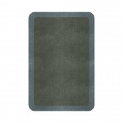 BORDER ATELIER SAGE GREEN ROUNDED EDGE AREA RUG BORDER ATELIER SAGE GREEN ROUNDED EDGE AREA RUG