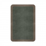 BORDER ATELIER SAGE GREEN ROUNDED EDGE AREA RUG