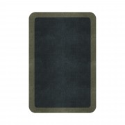 BORDER ATELIER CHARCOAL BLUE ROUNDED EDGE AREA RUG