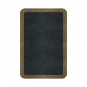 BORDER ATELIER CHARCOAL BLUE ROUNDED EDGE AREA RUG