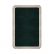 BORDER ATELIER HUNTER GREEN ROUNDED EDGE AREA RUG BORDER ATELIER HUNTER GREEN ROUNDED EDGE AREA RUG
