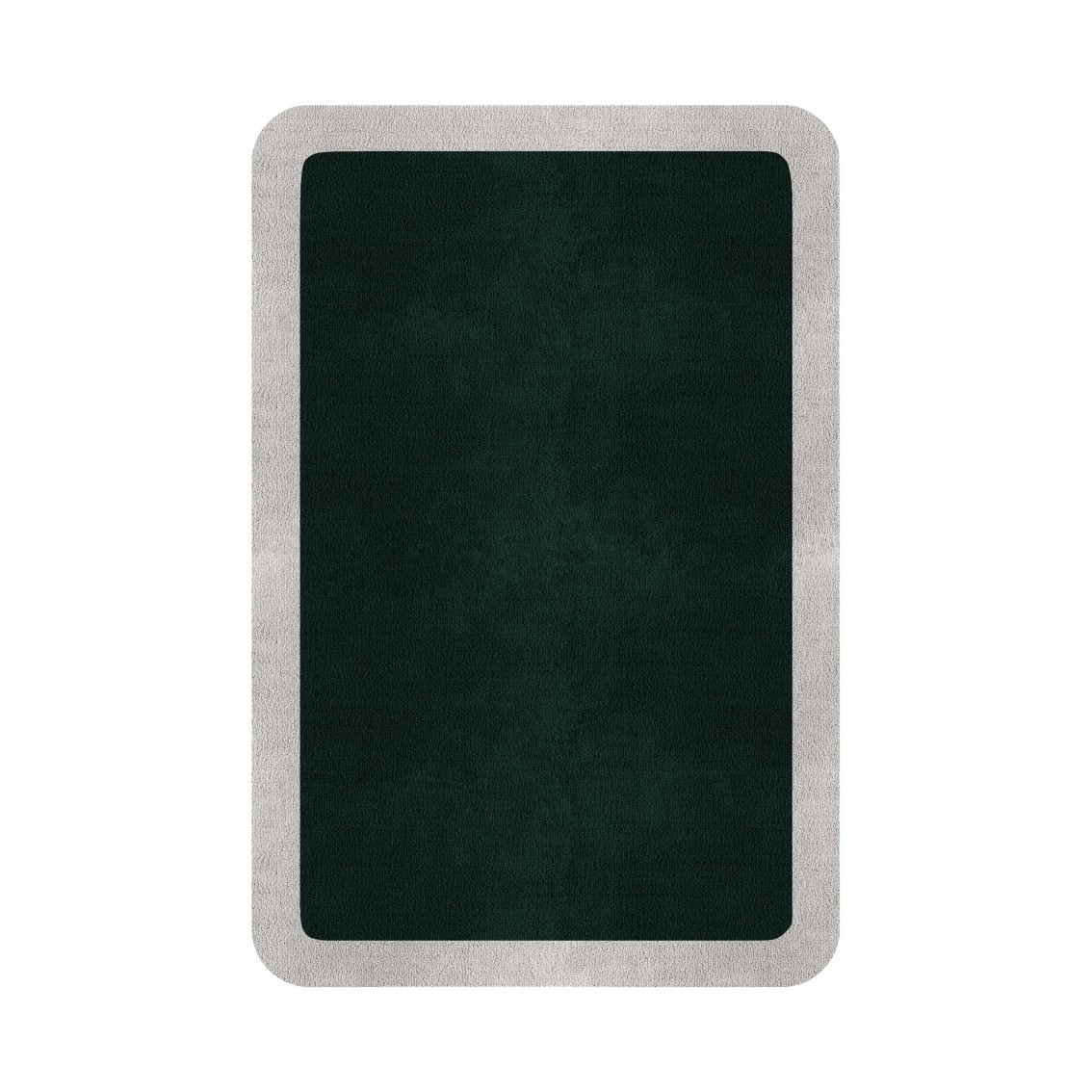BORDER ATELIER HUNTER GREEN ROUNDED EDGE AREA RUG BORDER ATELIER HUNTER GREEN ROUNDED EDGE AREA RUG