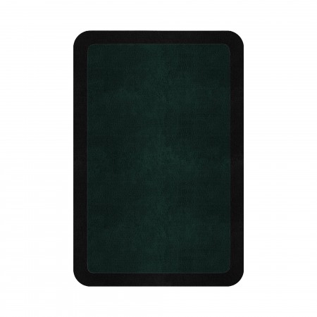 BORDER ATELIER HUNTER GREEN ROUNDED EDGE AREA RUG BORDER ATELIER HUNTER GREEN ROUNDED EDGE AREA RUG