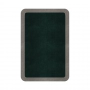BORDER ATELIER HUNTER GREEN ROUNDED EDGE AREA RUG BORDER ATELIER HUNTER GREEN ROUNDED EDGE AREA RUG