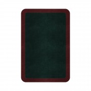 BORDER ATELIER HUNTER GREEN ROUNDED EDGE AREA RUG BORDER ATELIER HUNTER GREEN ROUNDED EDGE AREA RUG