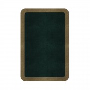 BORDER ATELIER HUNTER GREEN ROUNDED EDGE AREA RUG