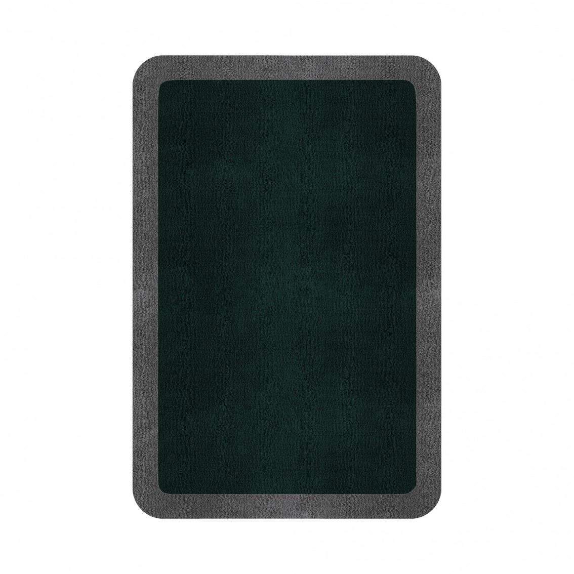 BORDER ATELIER HUNTER GREEN ROUNDED EDGE AREA RUG BORDER ATELIER HUNTER GREEN ROUNDED EDGE AREA RUG