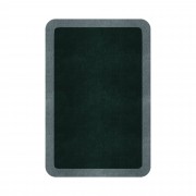 BORDER ATELIER HUNTER GREEN ROUNDED EDGE AREA RUG BORDER ATELIER HUNTER GREEN ROUNDED EDGE AREA RUG