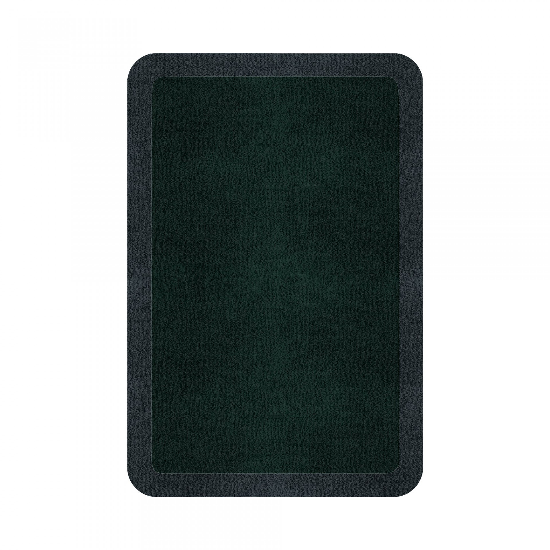 BORDER ATELIER HUNTER GREEN ROUNDED EDGE AREA RUG
