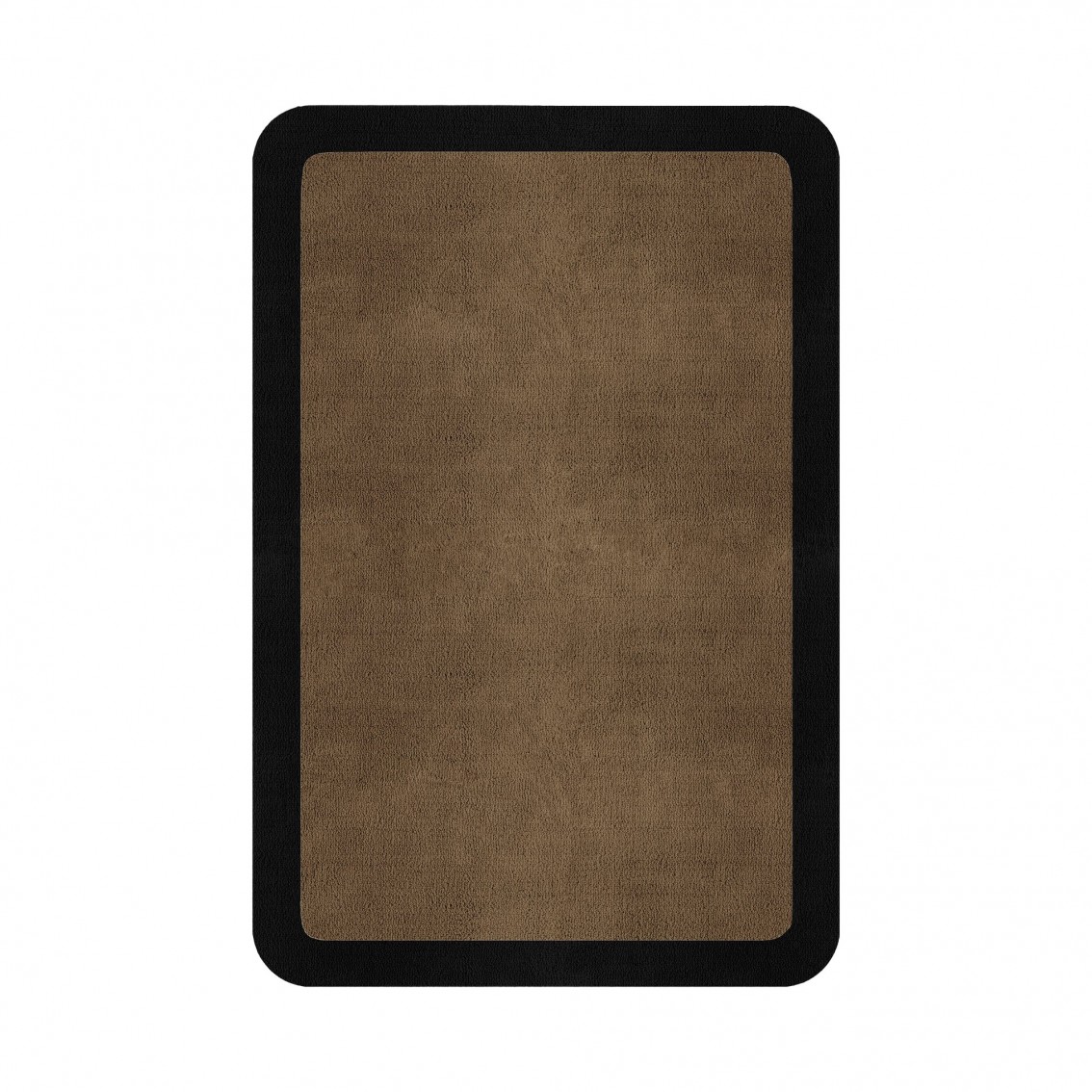 BORDER ATELIER CAMEL BROWN ROUNDED EDGE AREA RUG BORDER ATELIER CAMEL BROWN ROUNDED EDGE AREA RUG