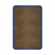 BORDER ATELIER CAMEL BROWN ROUNDED EDGE AREA RUG