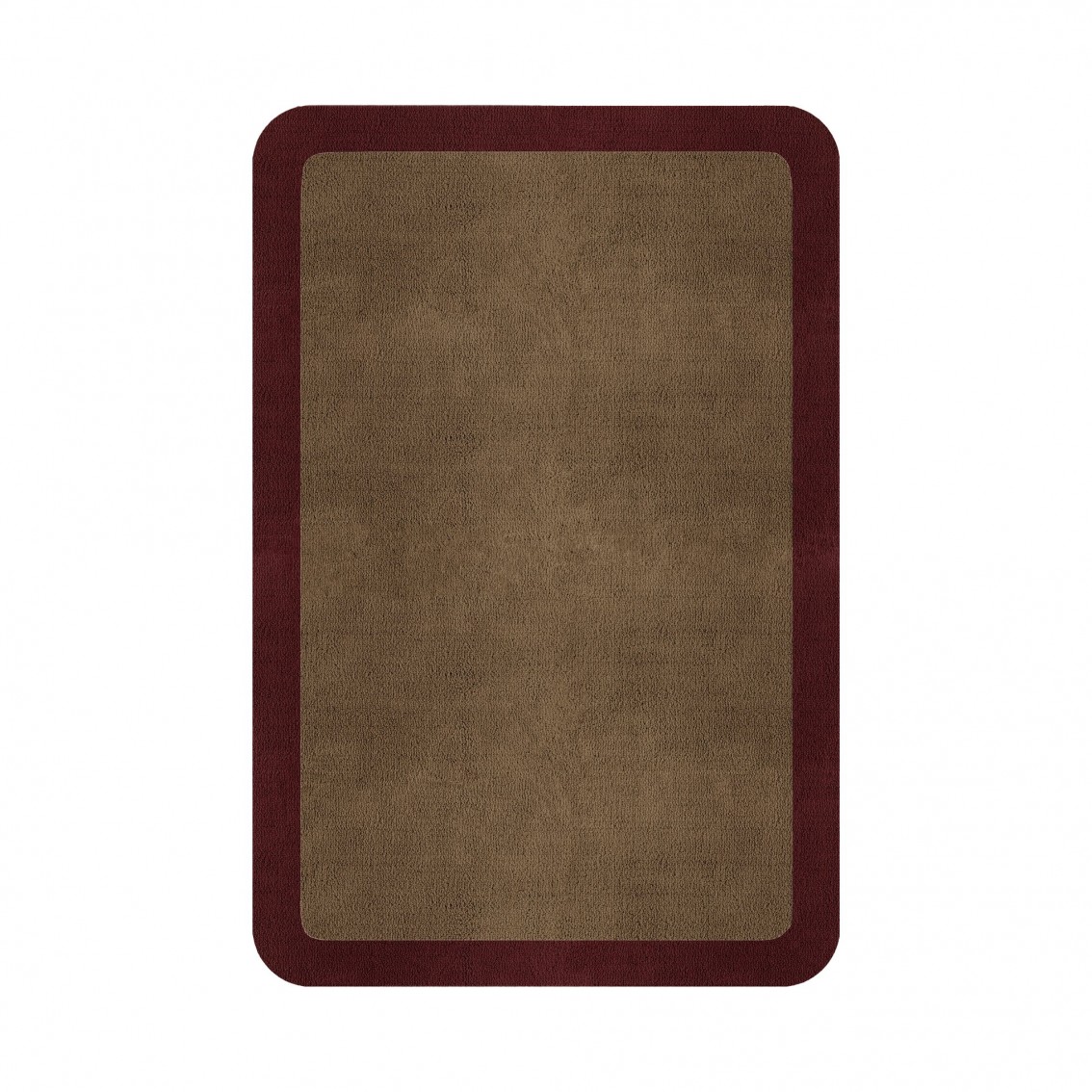 BORDER ATELIER CAMEL BROWN ROUNDED EDGE AREA RUG BORDER ATELIER CAMEL BROWN ROUNDED EDGE AREA RUG