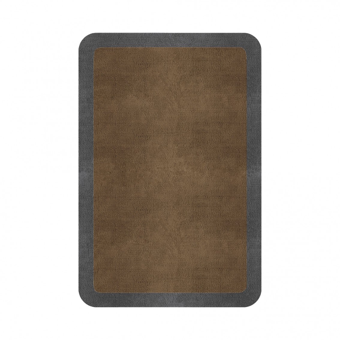 BORDER ATELIER CAMEL BROWN ROUNDED EDGE AREA RUG BORDER ATELIER CAMEL BROWN ROUNDED EDGE AREA RUG