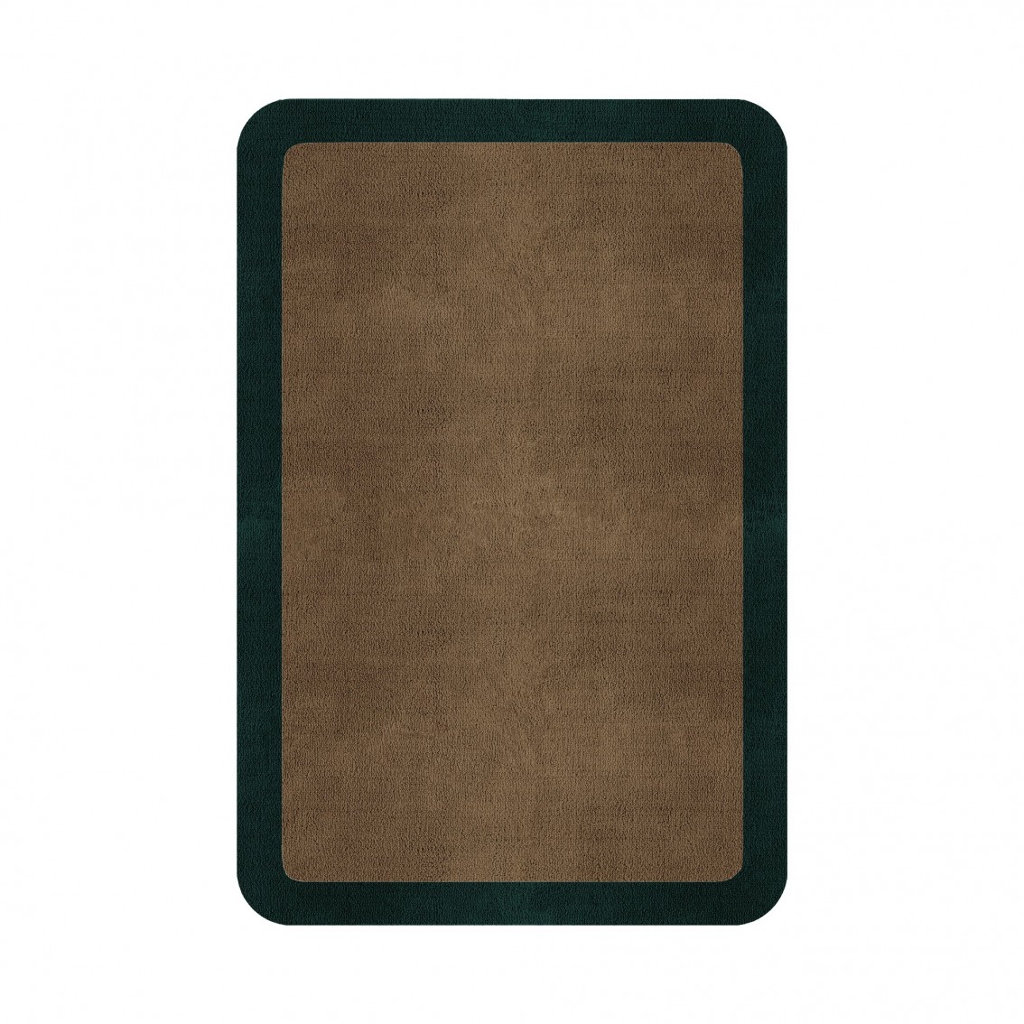 BORDER ATELIER CAMEL BROWN ROUNDED EDGE AREA RUG BORDER ATELIER CAMEL BROWN ROUNDED EDGE AREA RUG
