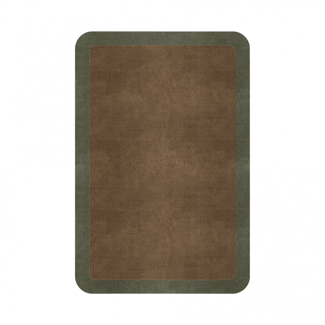 BORDER ATELIER CAMEL BROWN ROUNDED EDGE AREA RUG BORDER ATELIER CAMEL BROWN ROUNDED EDGE AREA RUG
