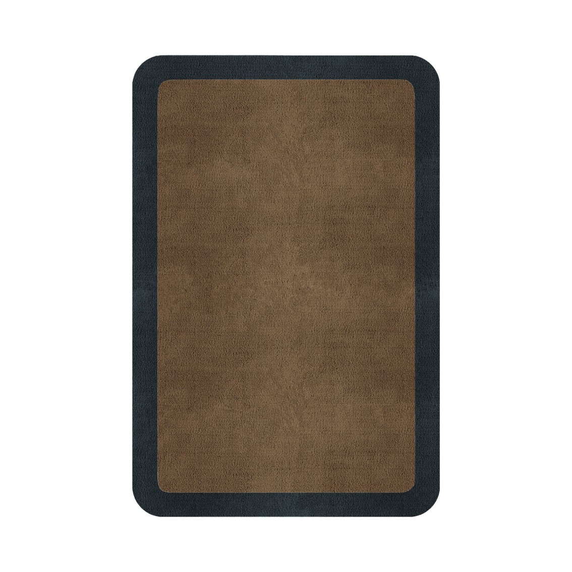 BORDER ATELIER CAMEL BROWN ROUNDED EDGE AREA RUG BORDER ATELIER CAMEL BROWN ROUNDED EDGE AREA RUG