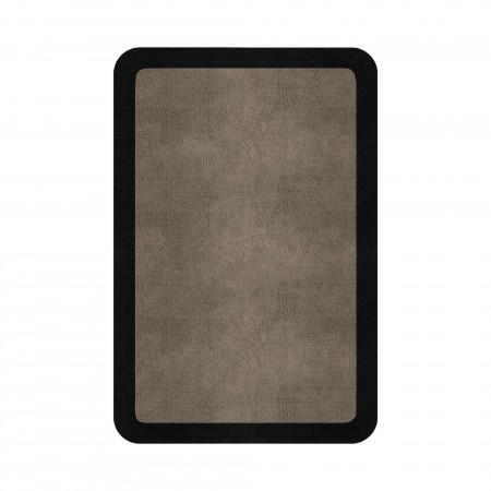BORDER ATELIER TAUPE ROUNDED EDGE AREA RUG BORDER ATELIER TAUPE ROUNDED EDGE AREA RUG