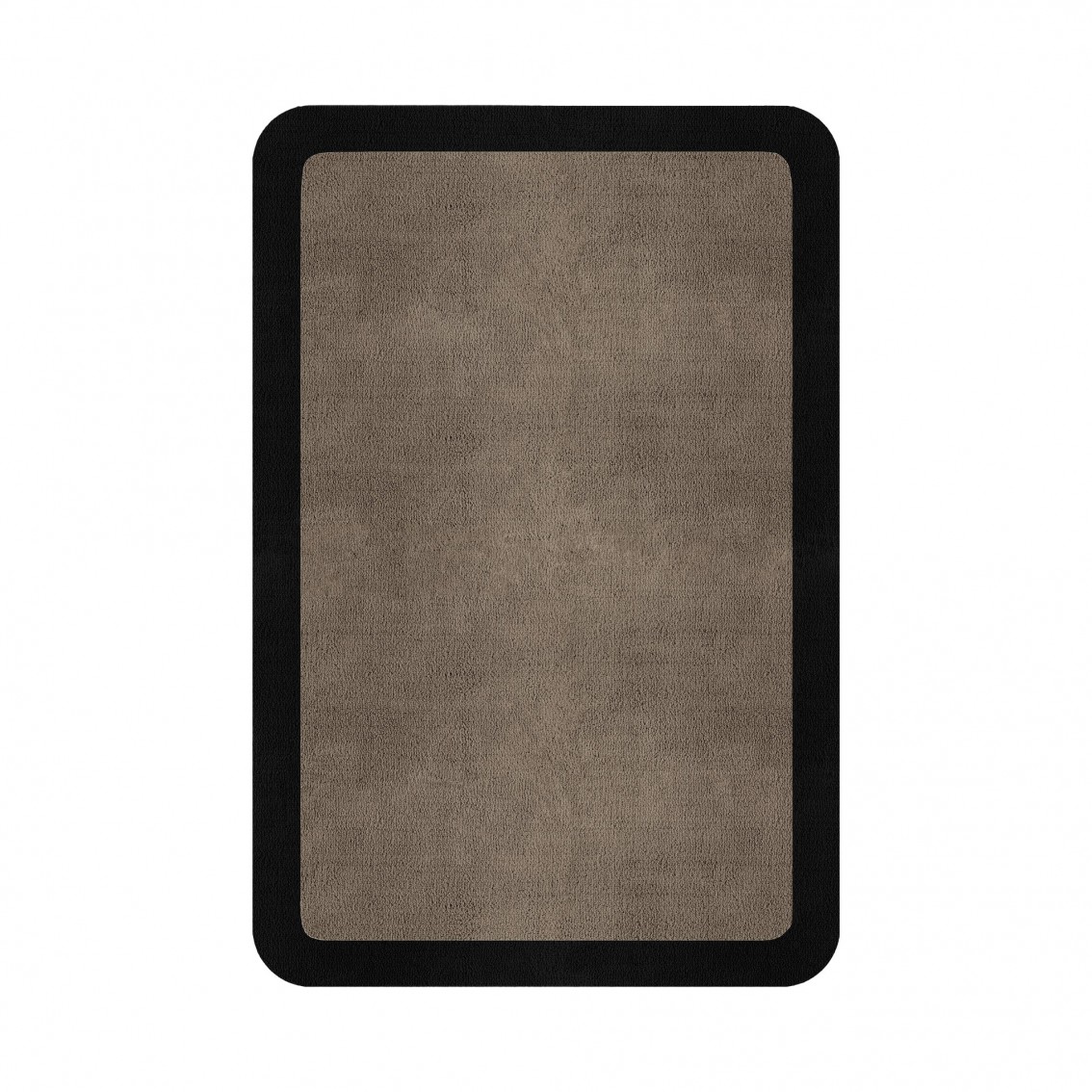 BORDER ATELIER TAUPE ROUNDED EDGE AREA RUG BORDER ATELIER TAUPE ROUNDED EDGE AREA RUG