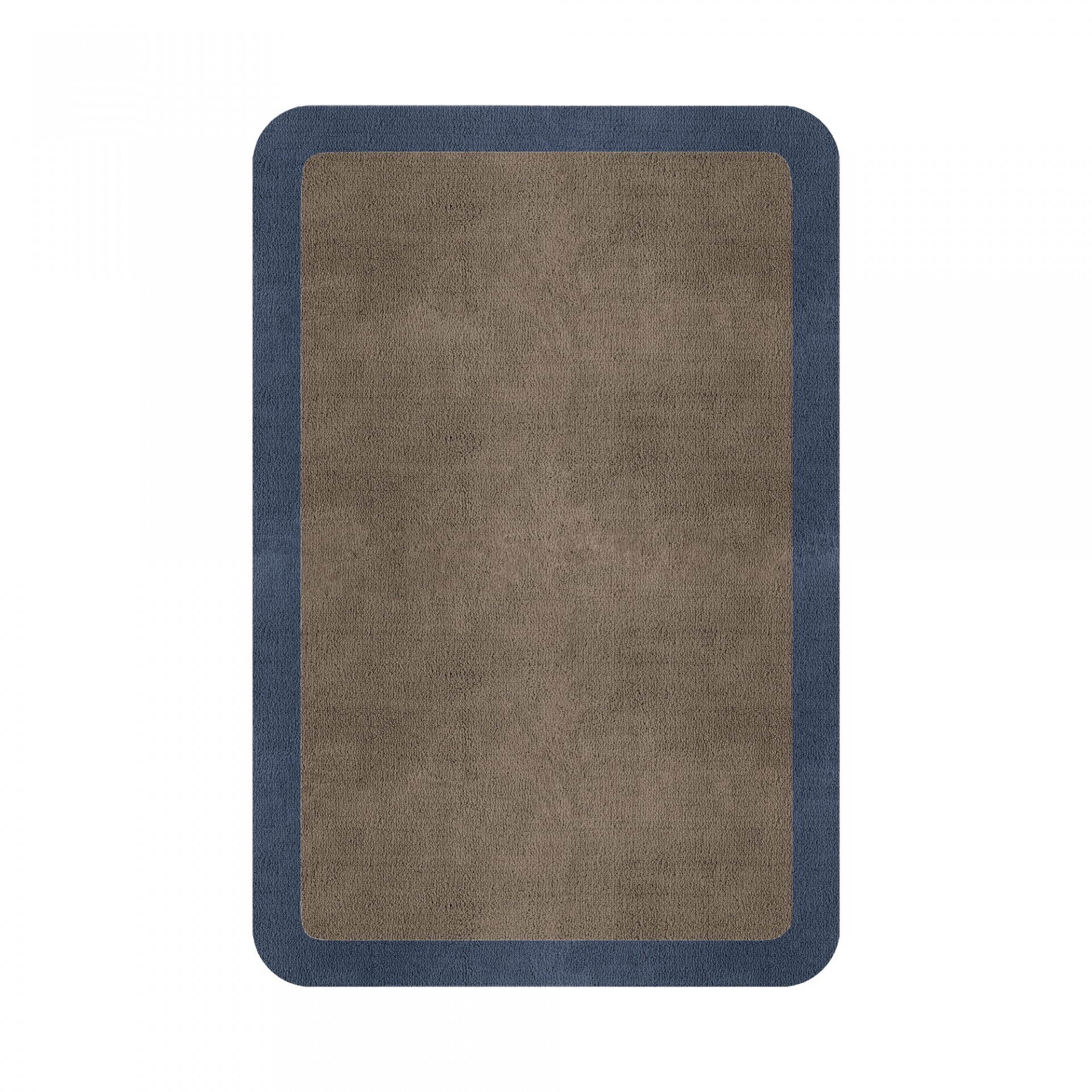 BORDER ATELIER TAUPE ROUNDED EDGE AREA RUG