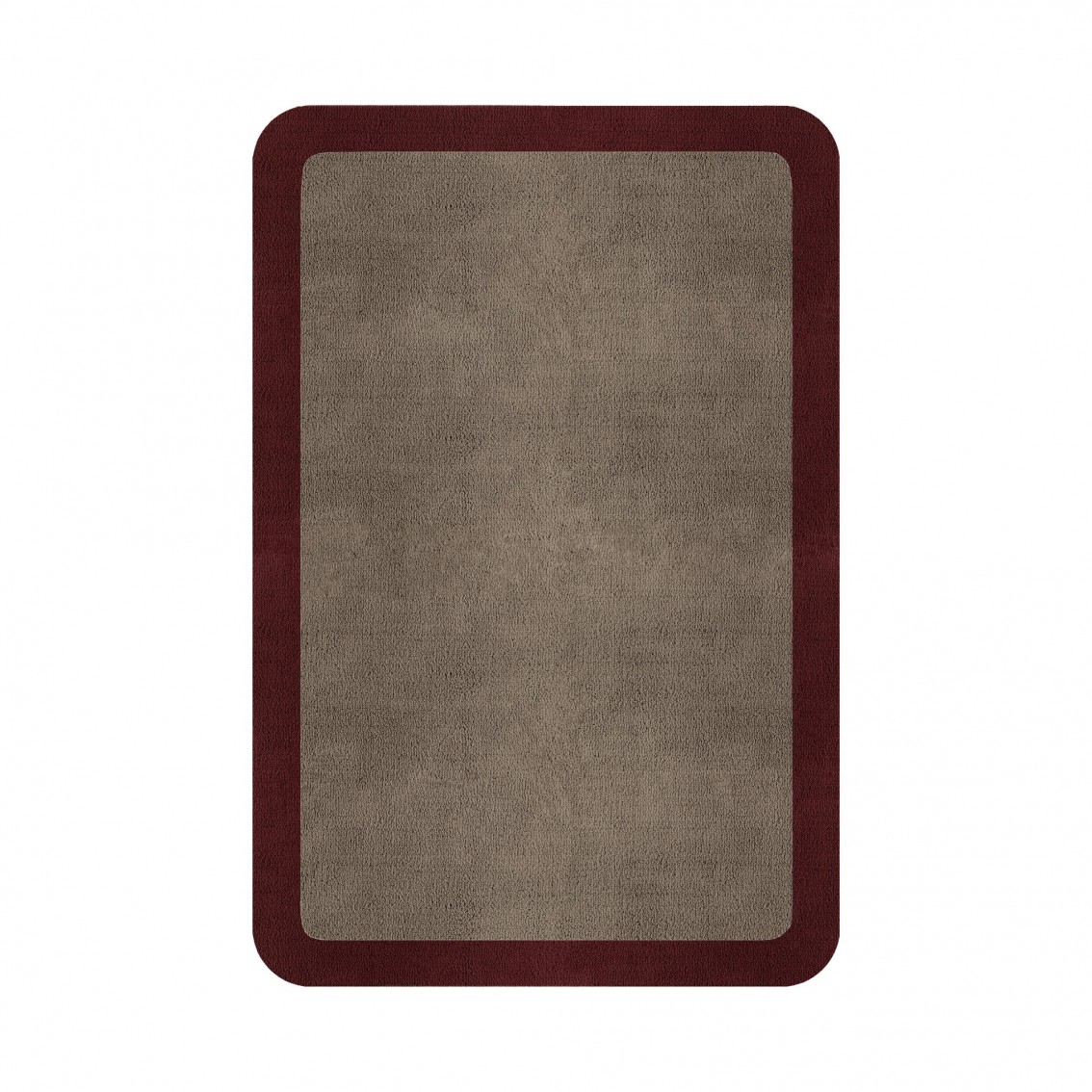 BORDER ATELIER TAUPE ROUNDED EDGE AREA RUG