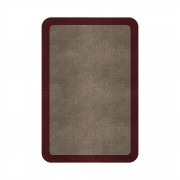 BORDER ATELIER TAUPE ROUNDED EDGE AREA RUG