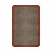 BORDER ATELIER TAUPE ROUNDED EDGE AREA RUG BORDER ATELIER TAUPE ROUNDED EDGE AREA RUG