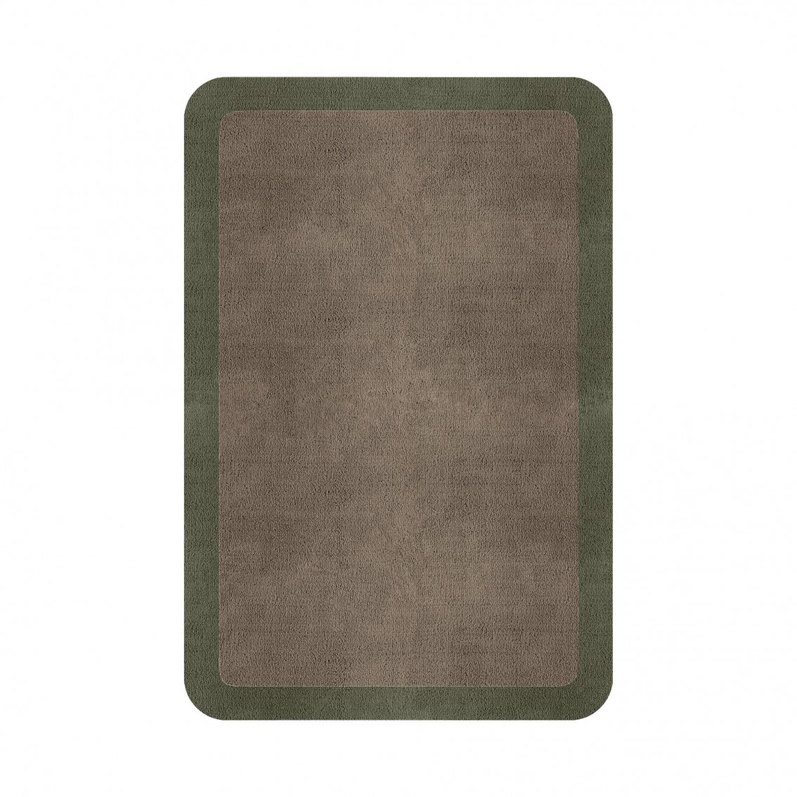 BORDER ATELIER TAUPE ROUNDED EDGE AREA RUG BORDER ATELIER TAUPE ROUNDED EDGE AREA RUG
