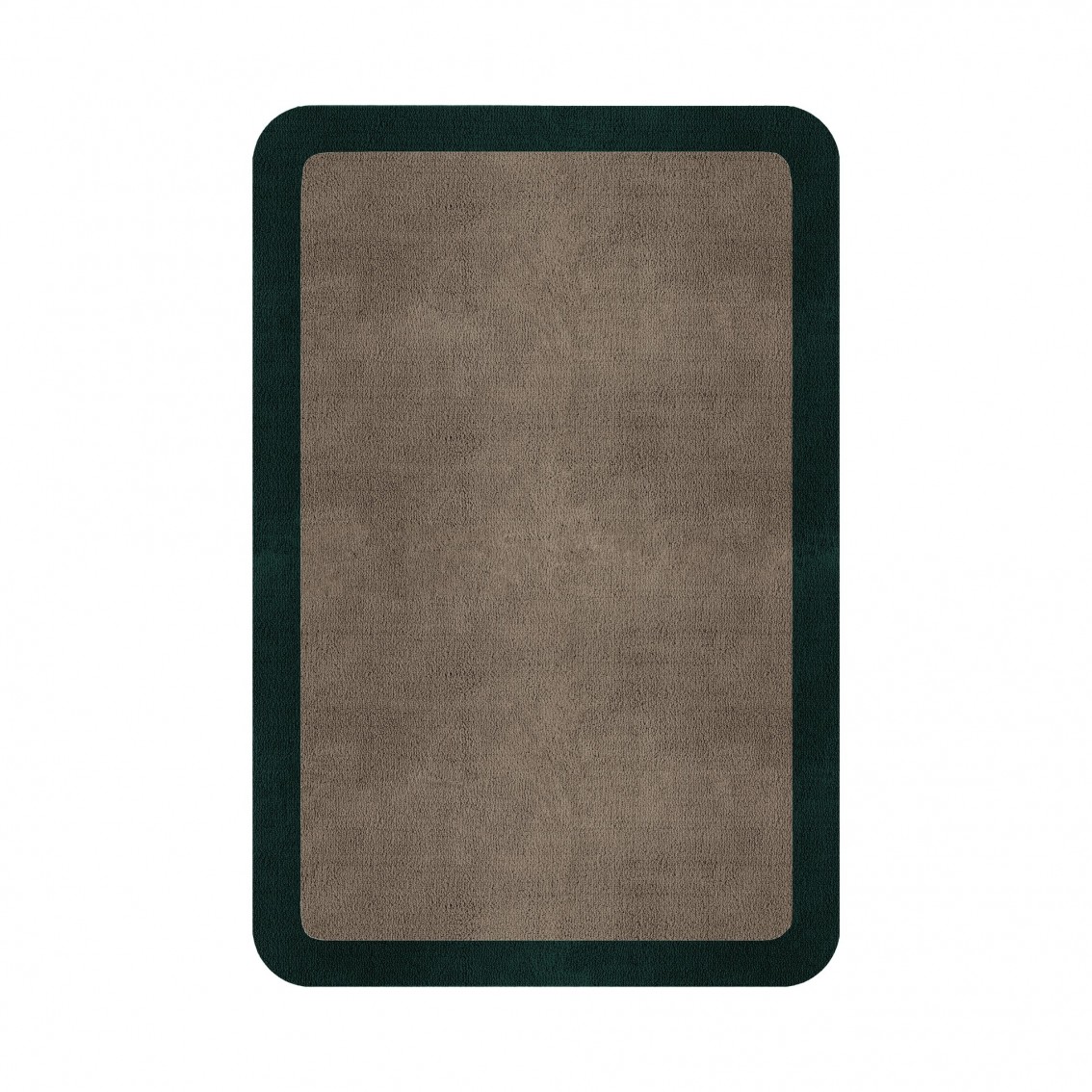 BORDER ATELIER TAUPE ROUNDED EDGE AREA RUG