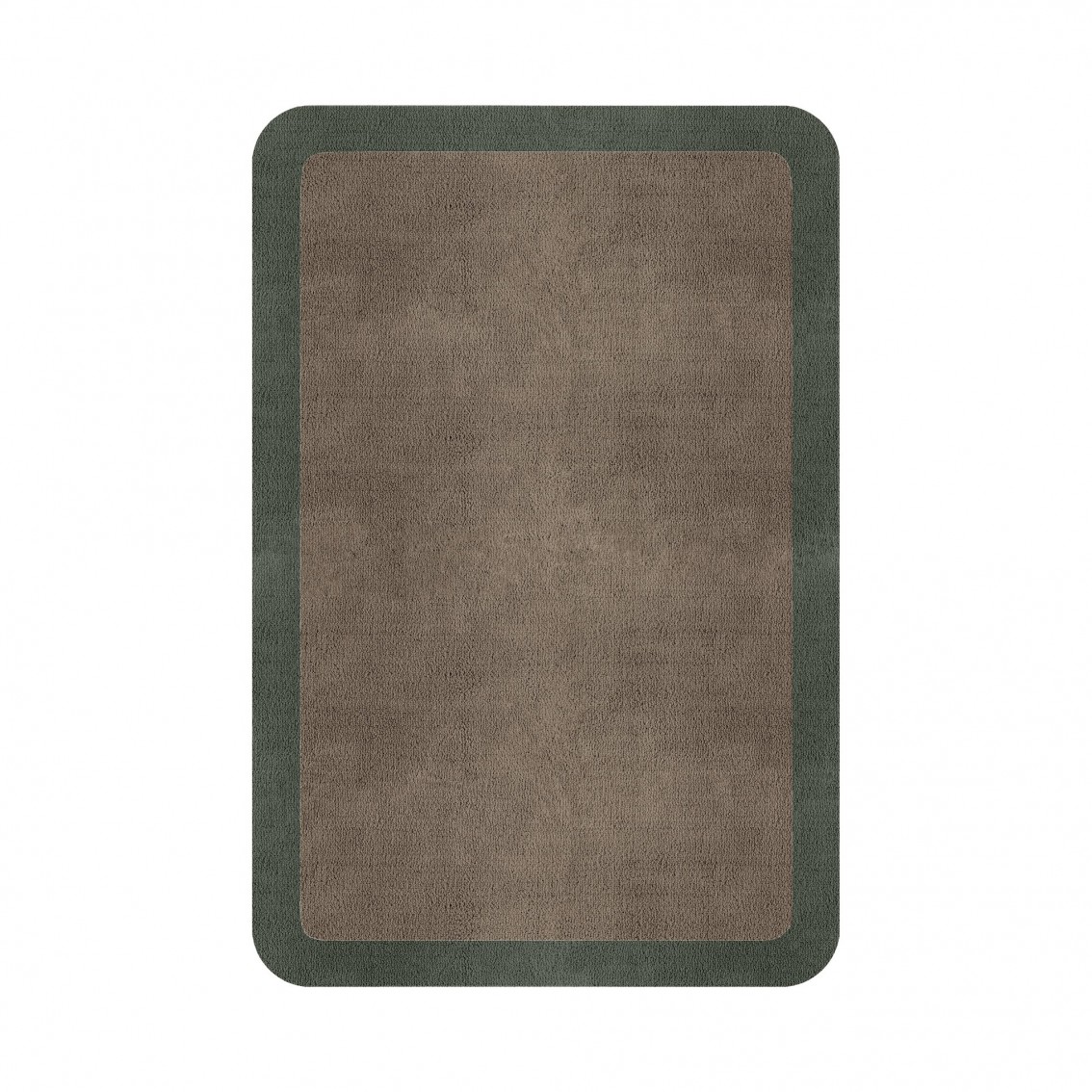 BORDER ATELIER TAUPE ROUNDED EDGE AREA RUG BORDER ATELIER TAUPE ROUNDED EDGE AREA RUG