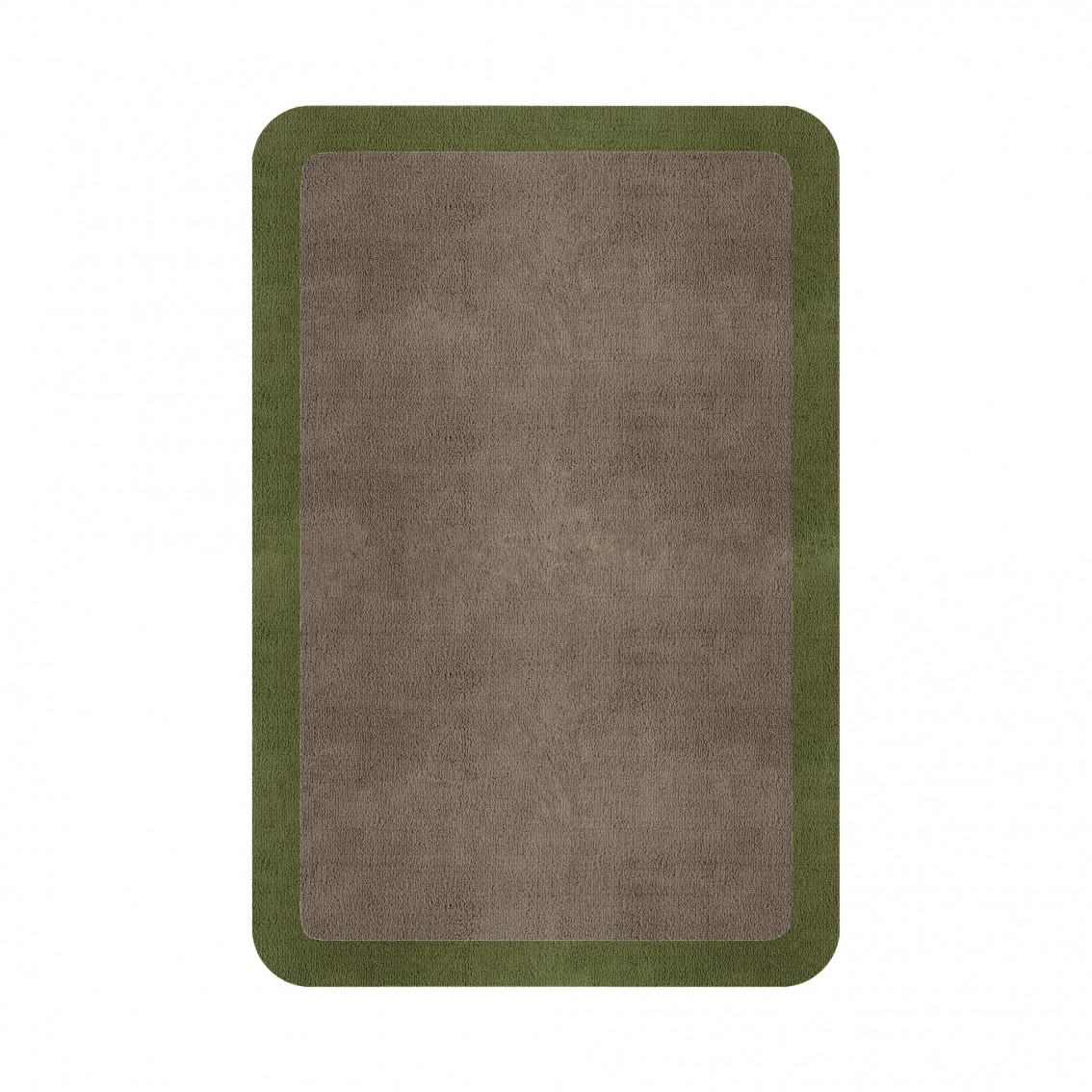 BORDER ATELIER TAUPE ROUNDED EDGE AREA RUG BORDER ATELIER TAUPE ROUNDED EDGE AREA RUG