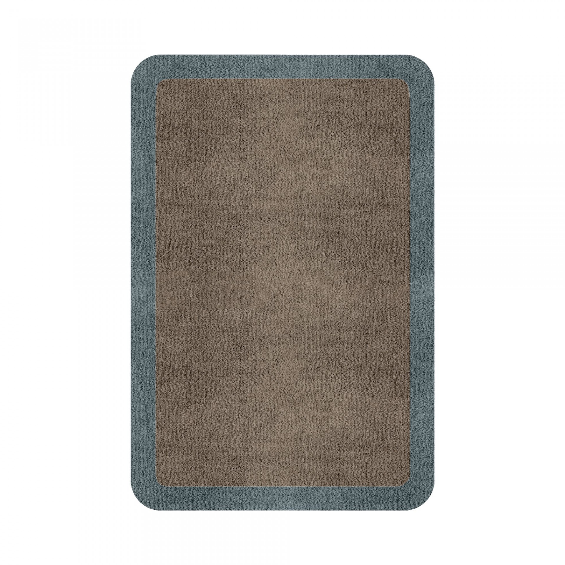 BORDER ATELIER TAUPE ROUNDED EDGE AREA RUG