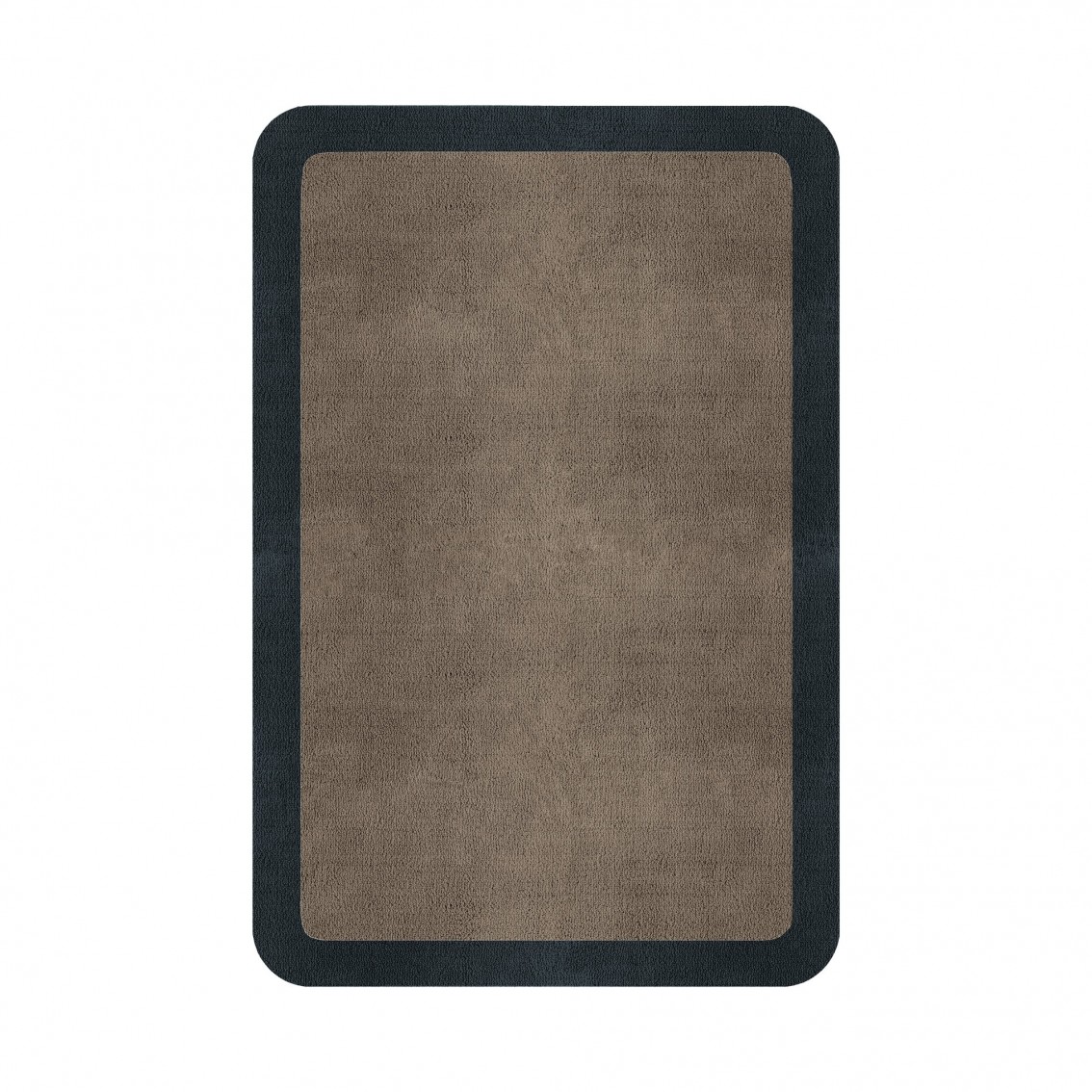 BORDER ATELIER TAUPE ROUNDED EDGE AREA RUG BORDER ATELIER TAUPE ROUNDED EDGE AREA RUG