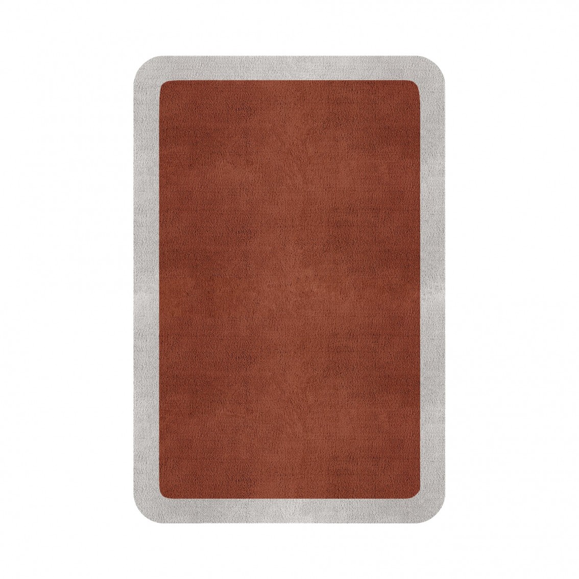 BORDER ATELIER CLAY ROUNDED EDGE AREA RUG BORDER ATELIER CLAY ROUNDED EDGE AREA RUG
