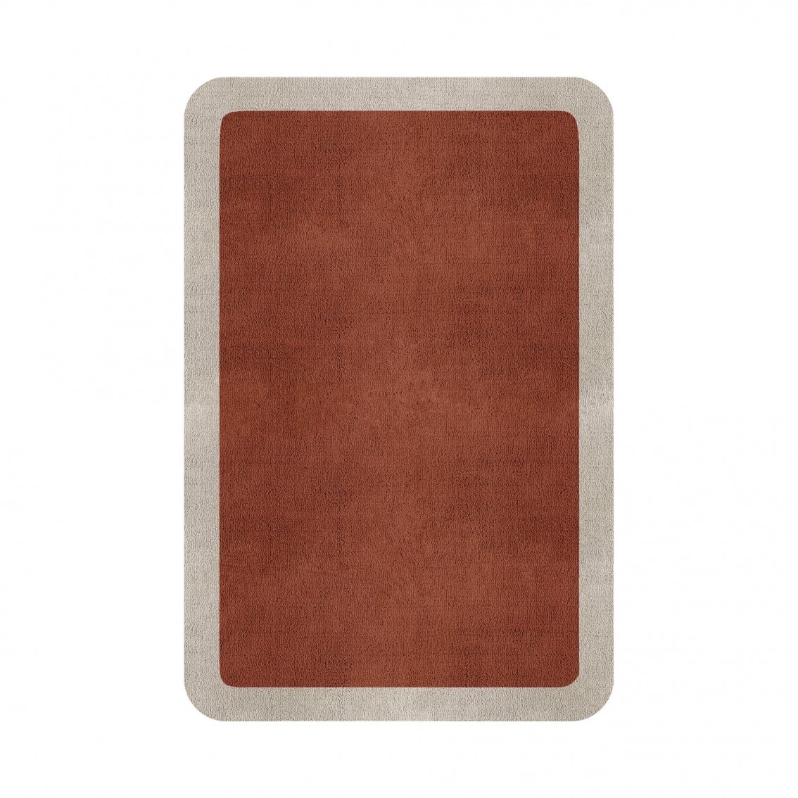 BORDER ATELIER CLAY ROUNDED EDGE AREA RUG BORDER ATELIER CLAY ROUNDED EDGE AREA RUG