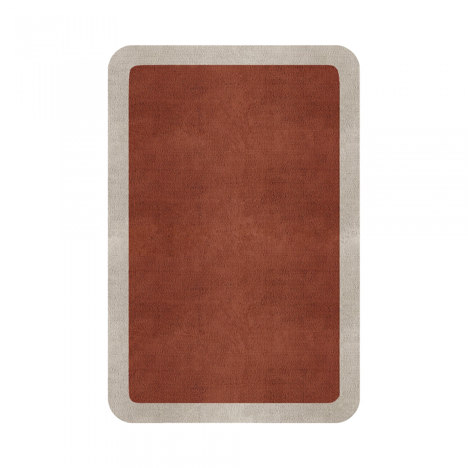 BORDER ATELIER CLAY ROUNDED EDGE AREA RUG