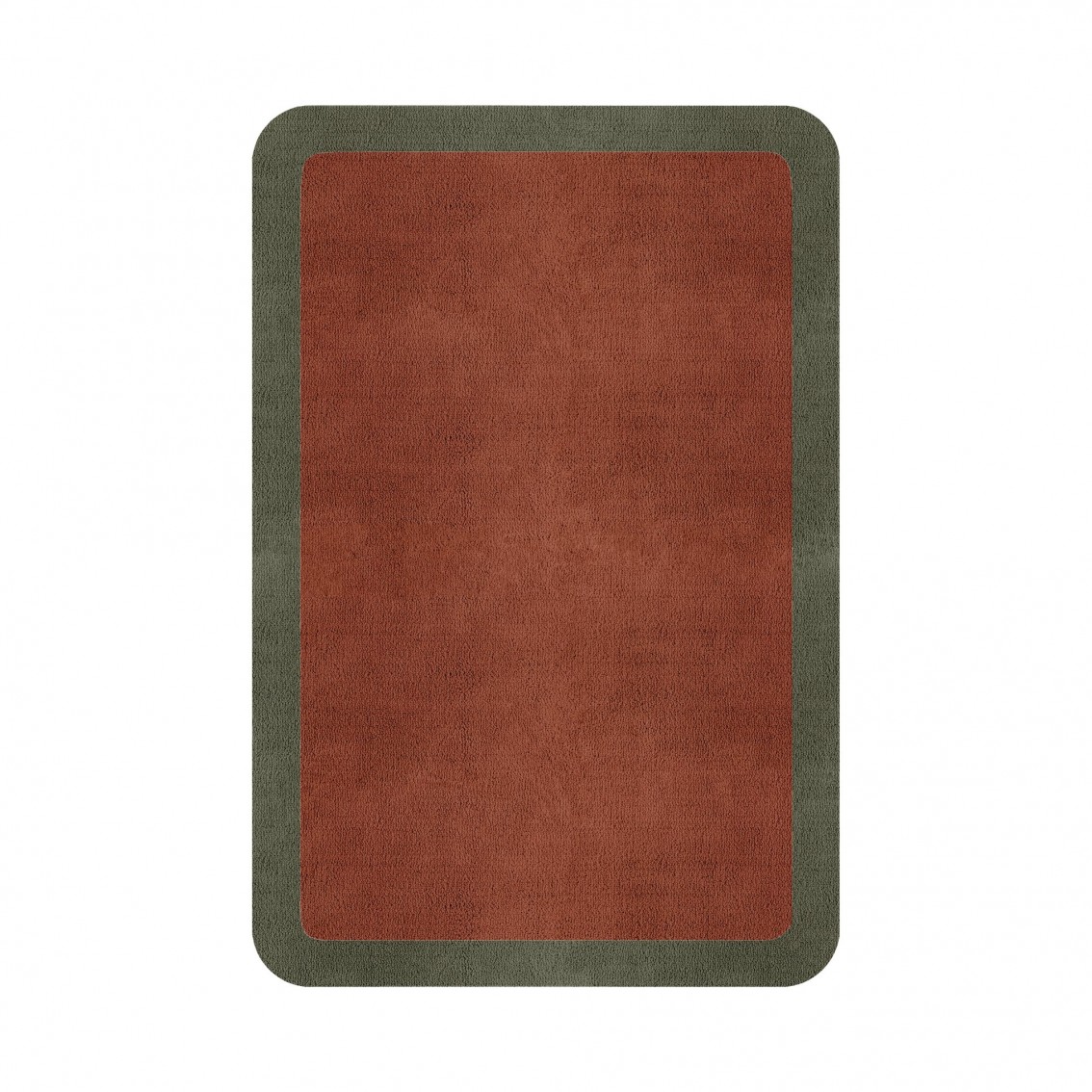 BORDER ATELIER CLAY ROUNDED EDGE AREA RUG BORDER ATELIER CLAY ROUNDED EDGE AREA RUG