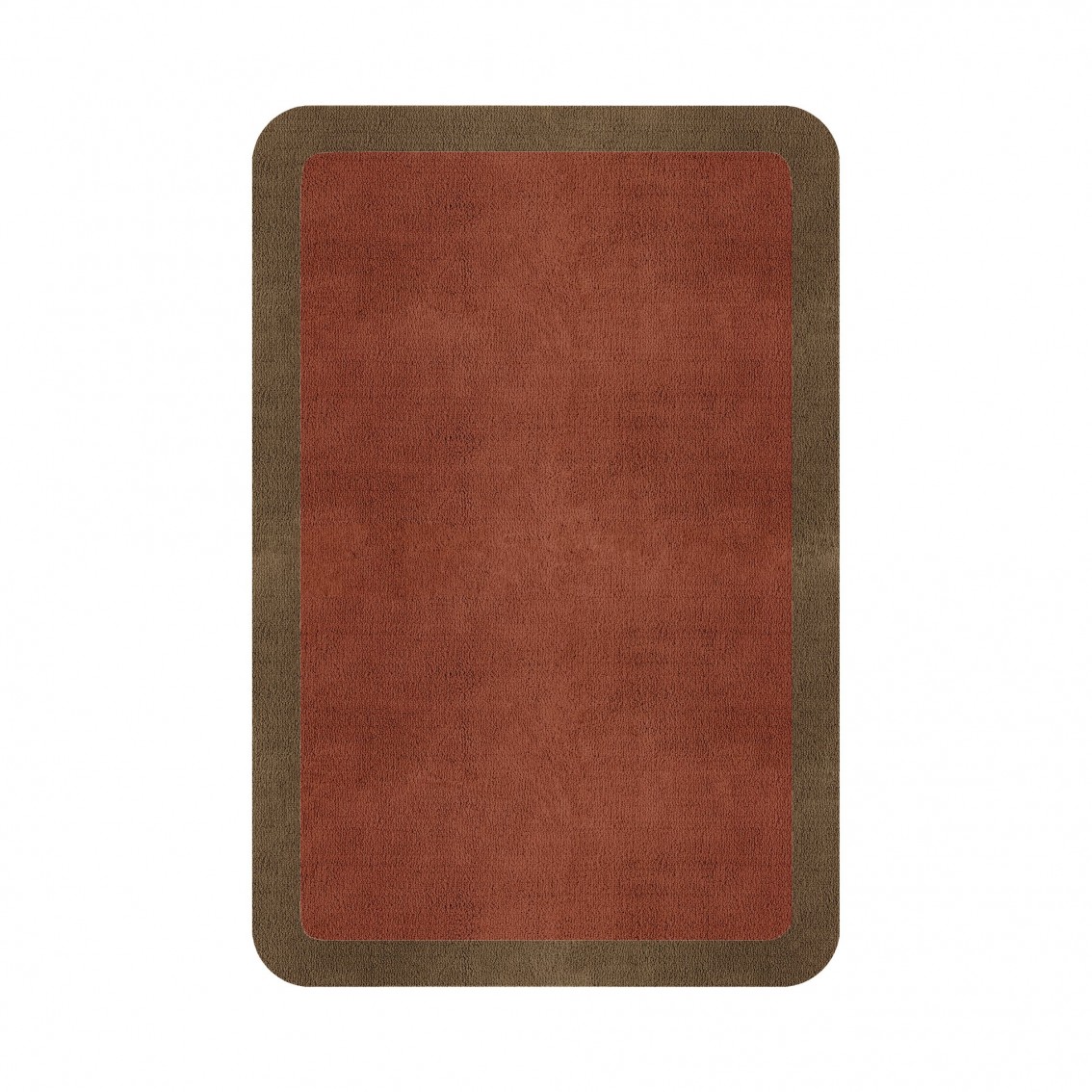 BORDER ATELIER CLAY ROUNDED EDGE AREA RUG BORDER ATELIER CLAY ROUNDED EDGE AREA RUG