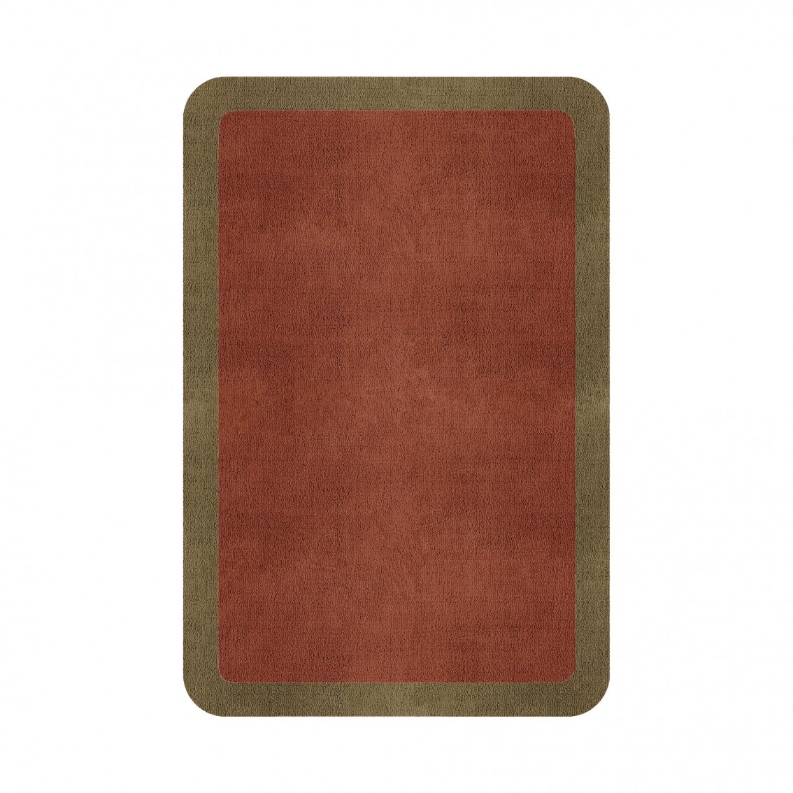 BORDER ATELIER CLAY ROUNDED EDGE AREA RUG BORDER ATELIER CLAY ROUNDED EDGE AREA RUG