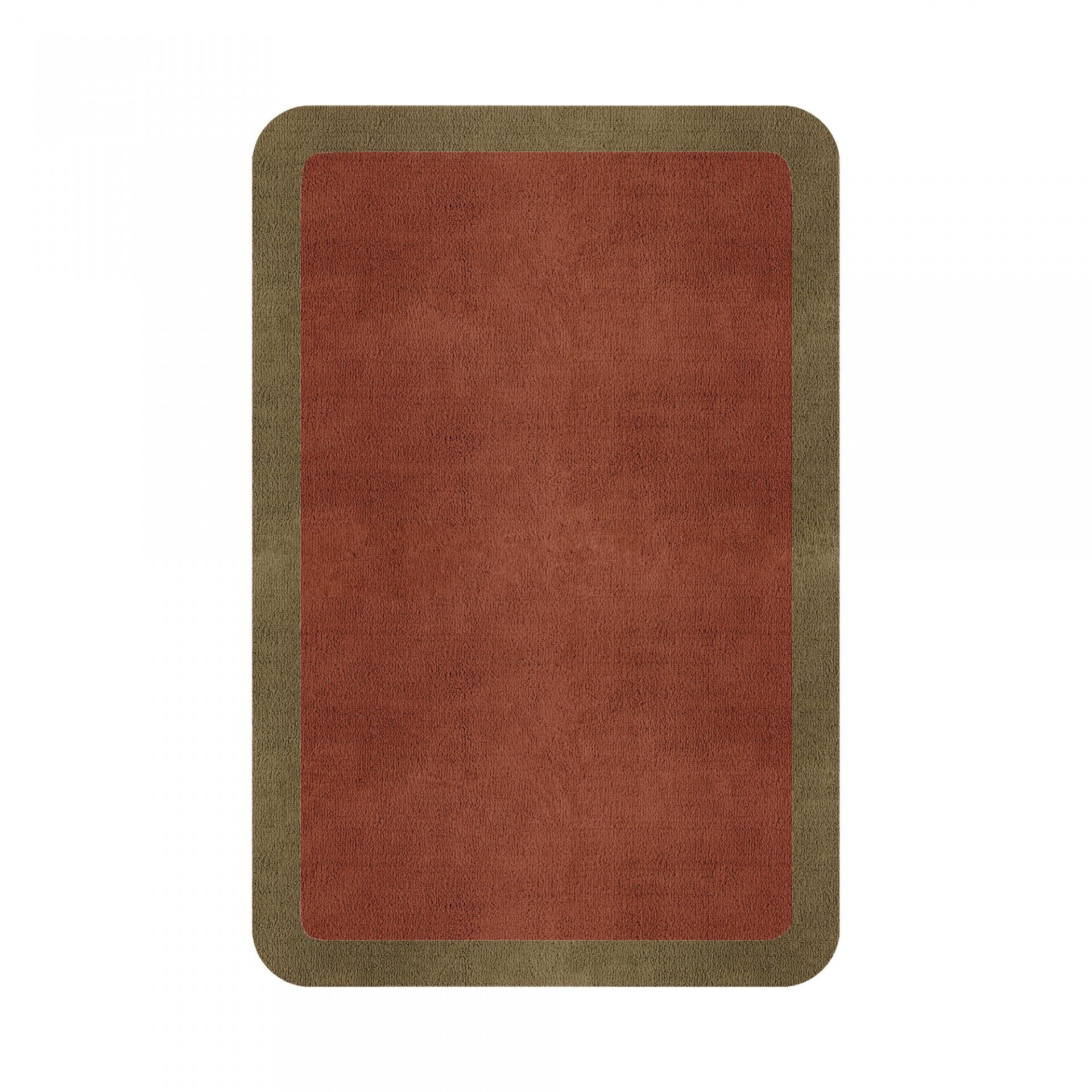 BORDER ATELIER CLAY ROUNDED EDGE AREA RUG