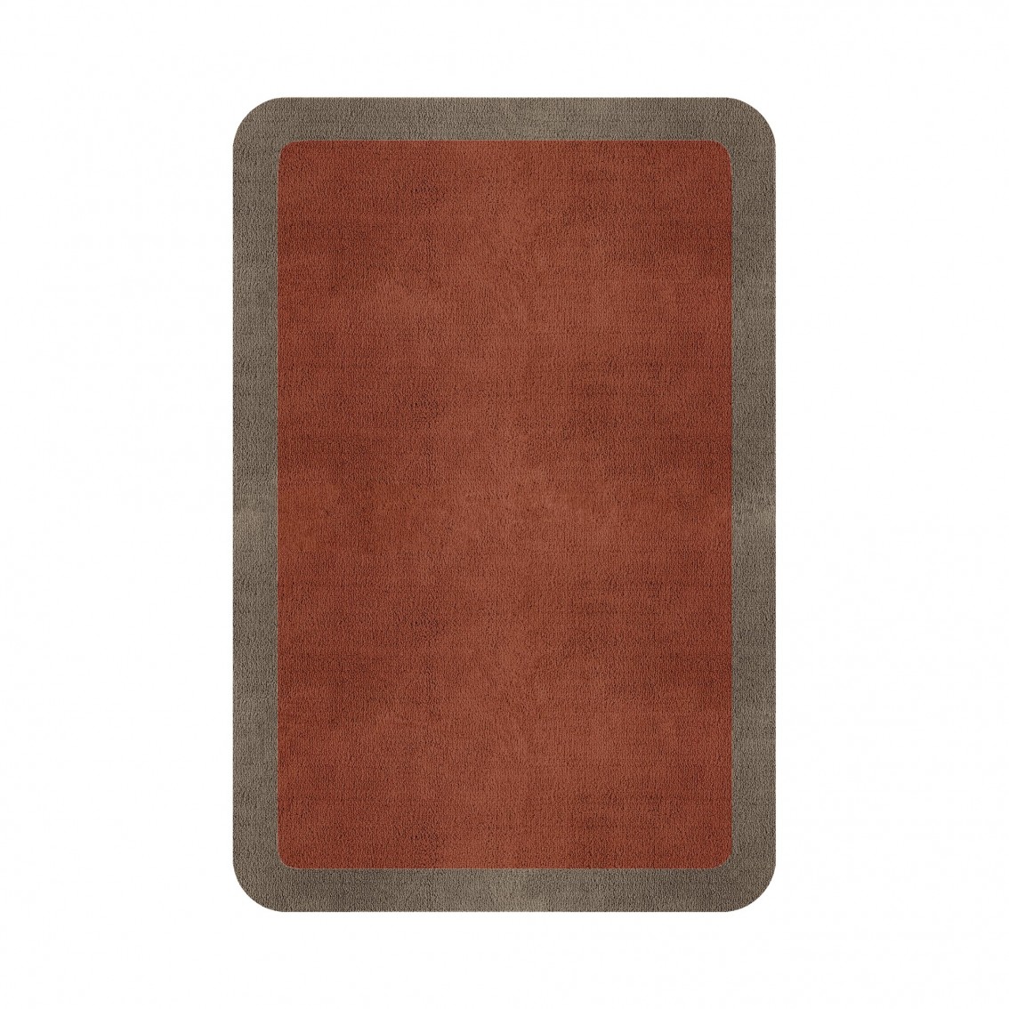 BORDER ATELIER CLAY ROUNDED EDGE AREA RUG BORDER ATELIER CLAY ROUNDED EDGE AREA RUG