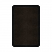 BORDER ATELIER DARK BROWN ROUNDED EDGE AREA RUG